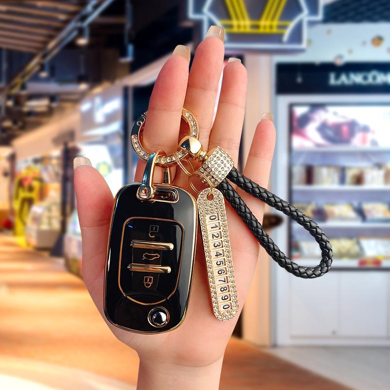 Baojun 510 Luxury Key Case with Folding Buckle for Models 730, 530, 360, 310W, E200, 630, 560.
