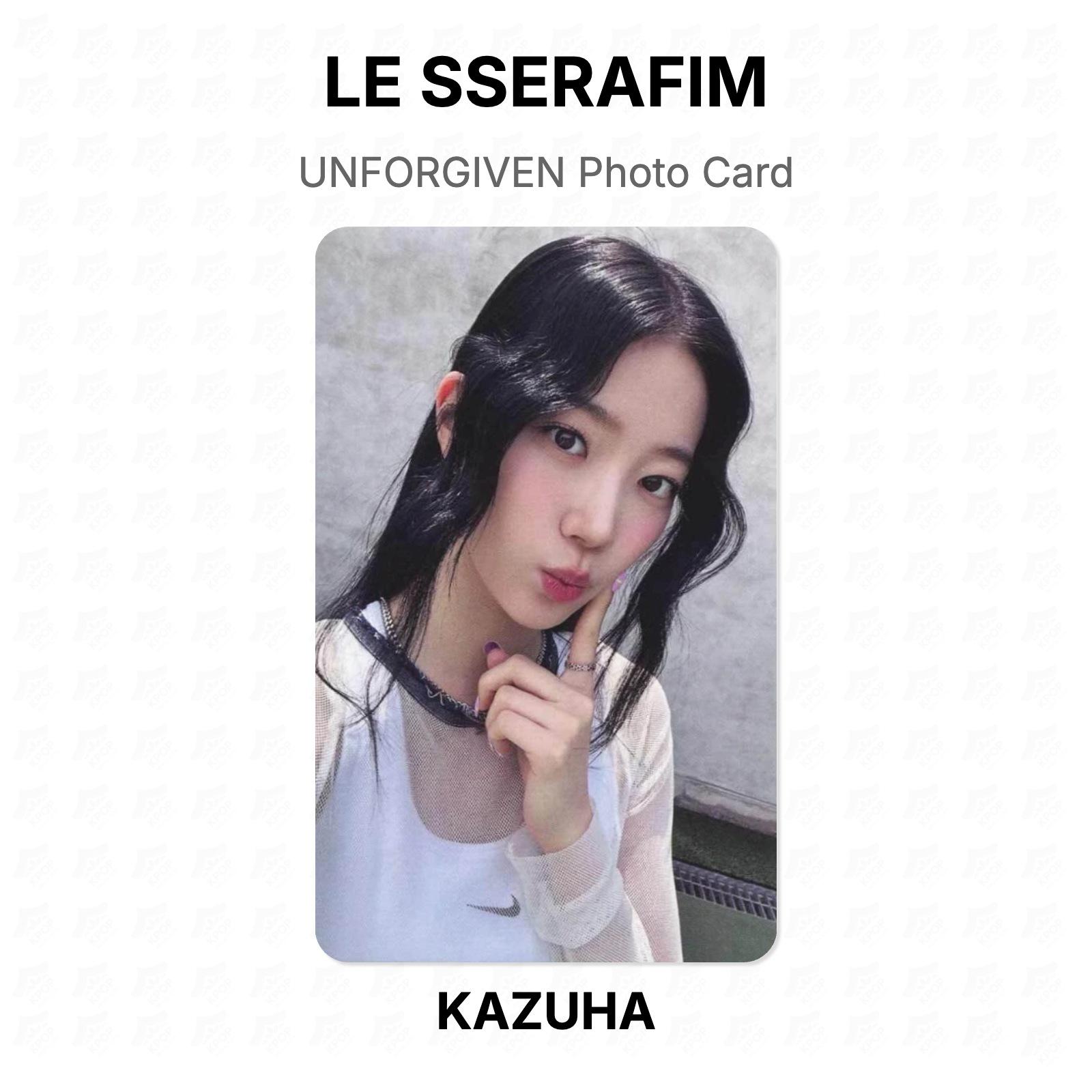 LE SSERAFIM UNFORGIVEN Photo Card Official Photocard KAZUHA