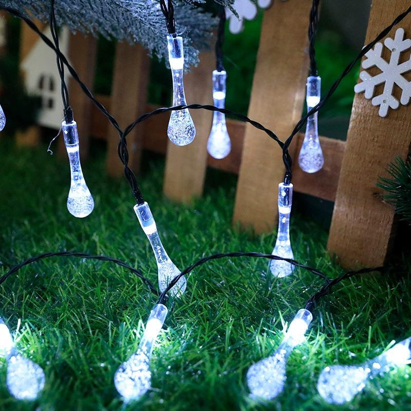 LED Solar Bubble Ball String Lights for Outdoor Ambiance