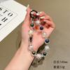 New Ins Style Short Beaded Bowknot Wrist Strap Chain Universal Bracelet Phone Pendant for Women