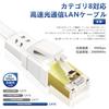 Ankuly CAT8 LAN Category 8 Ultra Flat Soft FTP Ethernet Cable for and Outdoor CAT8 Wired Cable, 10m, Cable, 40Gbps/2000MHz, Shielded, Servers,