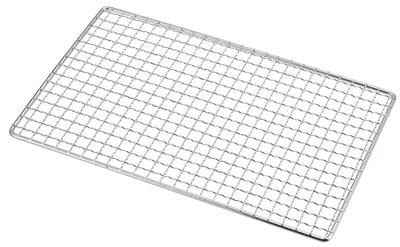 Captain Stag UG-2043 Stainless Steel BBQ Mesh Grill, 3-in-1, for Kamado Smart Grills, A4 Size, Silver, 295 X 190mm