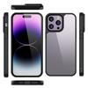 Transparente Harte Acryl Handyhülle Für iPhone 14 15 Pro Max Stoßfeste Hülle Funda iPhone 11 12 13 Pro Silikonrahmen Rückseite