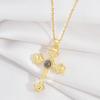 100 Languages Projection Necklace Female Personality Versatile Retro Micro-Set Pendant Exquisite Collarbone Chain