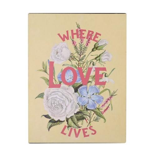 Country Living Where Love Lives Plaque