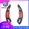 2026 Hot For Volkswagen VW 2pcs/lot Carbon Fiber Car Steering Wheel Shift Paddle Extension Shifters For Volkswagen VW Golf 7 Mk7