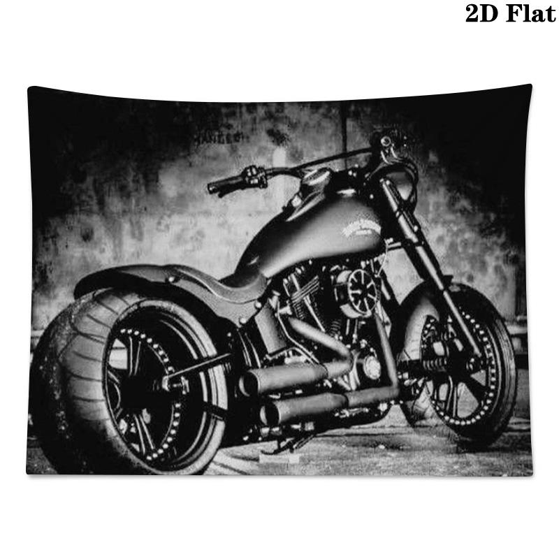 Motor cycles Wall Tapestry Aesthetic Wall Hanging Printed Fabric Blanket Decorative Tapestries for Bedroom Living Room Home Decor