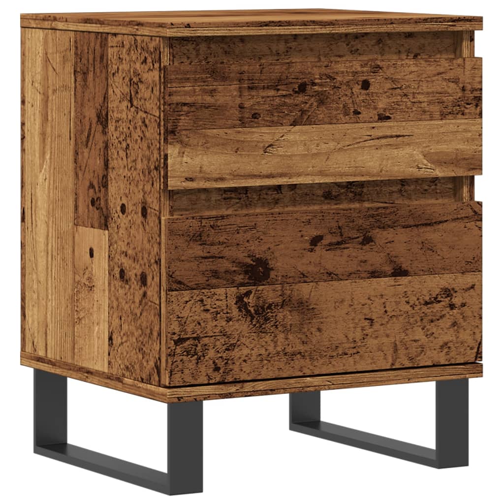 Vidaxl Szafka Nocna, Stare Drewno, 40X35X50Cm, Materiał Drewnopochodny