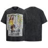 European And American High Street Vintage Printing Vintage Half-Sleeved T-Shirt Washed And Old Short-Sleeved T-Shirt For Men And Women Ins