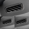 4pcs Carbon Fiber Dashboard Air Vent Outlet Cover Trim For Porsche Macan 2014-21
