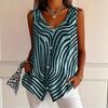 IHUASU Women's Fashion Casual Sleeveless V-Neck  Blouses & Shirts