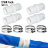Heavy Duty Pool Hose Adapter for 38mm Outer Diameter Hoses Compatible with Sand Filter Pumps and Pool Vacuum Cleaners