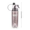 600ML Sports Spray Water Bottle Cooling Spray Cup Portable Outdoor Drinkware Large Capacity Fitness Travel Climbing Supplies