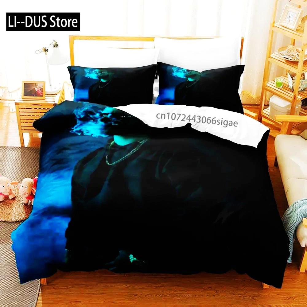 Anuel Aa Real Hasta La Boys Bedroom Duvet Cover Set Single Double Full Queen King Size 2024 Duvet Cover Bed Set