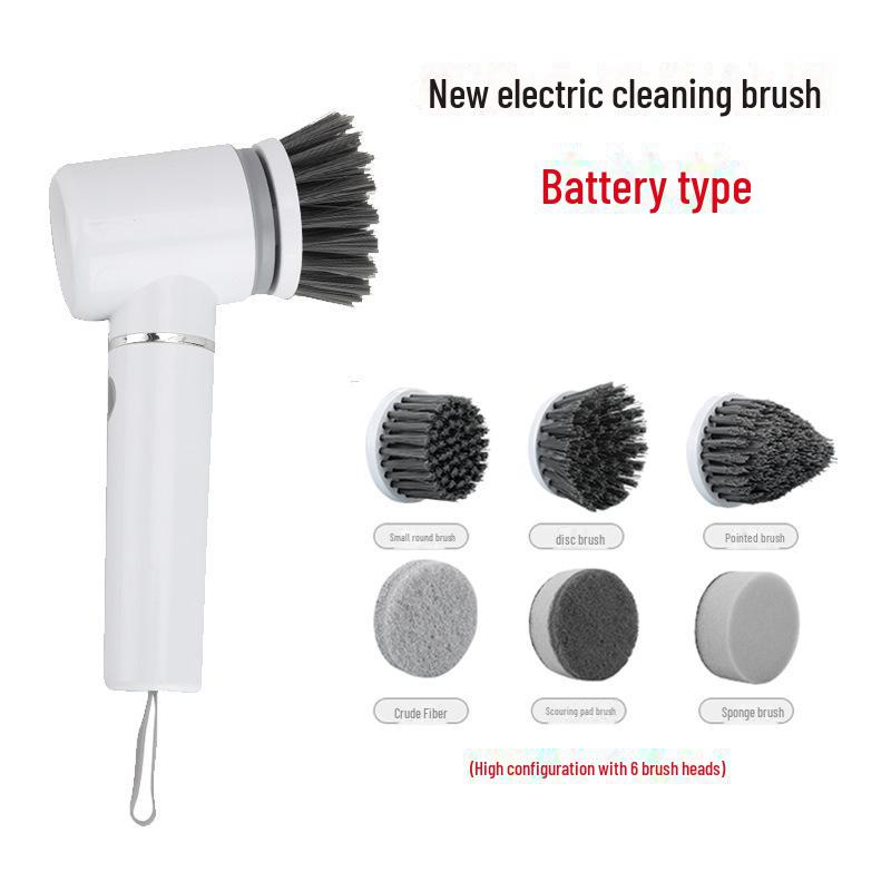 Rechargeable Electric Handheld Cleaning Brush for Kitchen, Bathroom, Dishes, and Shoes