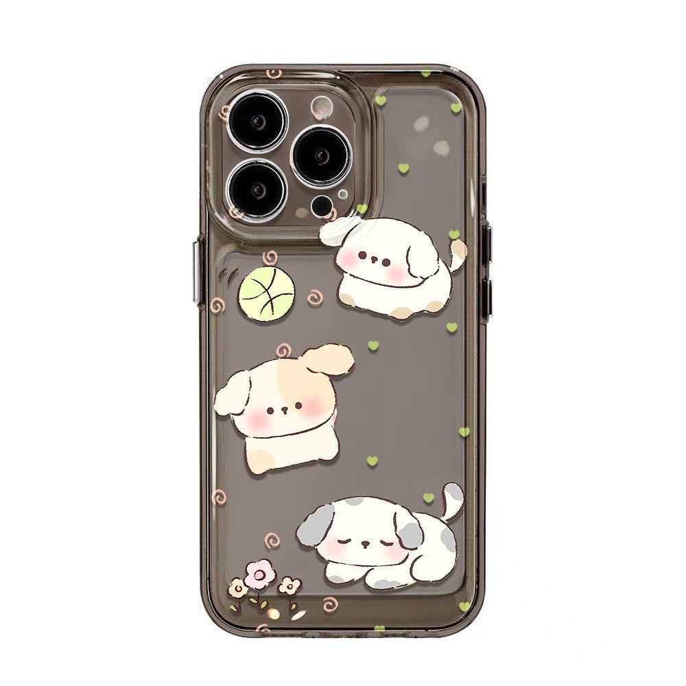 Play puppy for iPhone17promax Apple 16 mobile phone case 14/13 cute 15 light and thin soft case