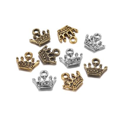 20pcs Tibetan Gold 13x14mm Charms Crown Pendants DIY Necklace Bracelet Earring Jewelry Making Supplies Handmade Craft