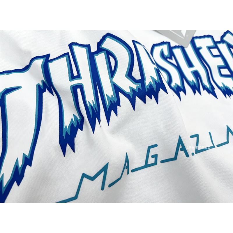 2012 Summer Thrasher Skateboard Magazine Letter Print T-Shirt Men Women Oversized Cotton Short Sleeve Casual Streetwear Tee Top