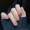 YINKE Nail Tips, 24 Pieces, Nail Tips, Short Nail Supplies, Spring/Summer, Round Tips, Popular, Japanese Style, Simple, Stylish, Short Atmosphere
