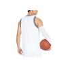 Li Ning Sports Basketball Series Logo Print Striped Round Neck Vest Shorts Set Men Sportswear White AATS003-4
