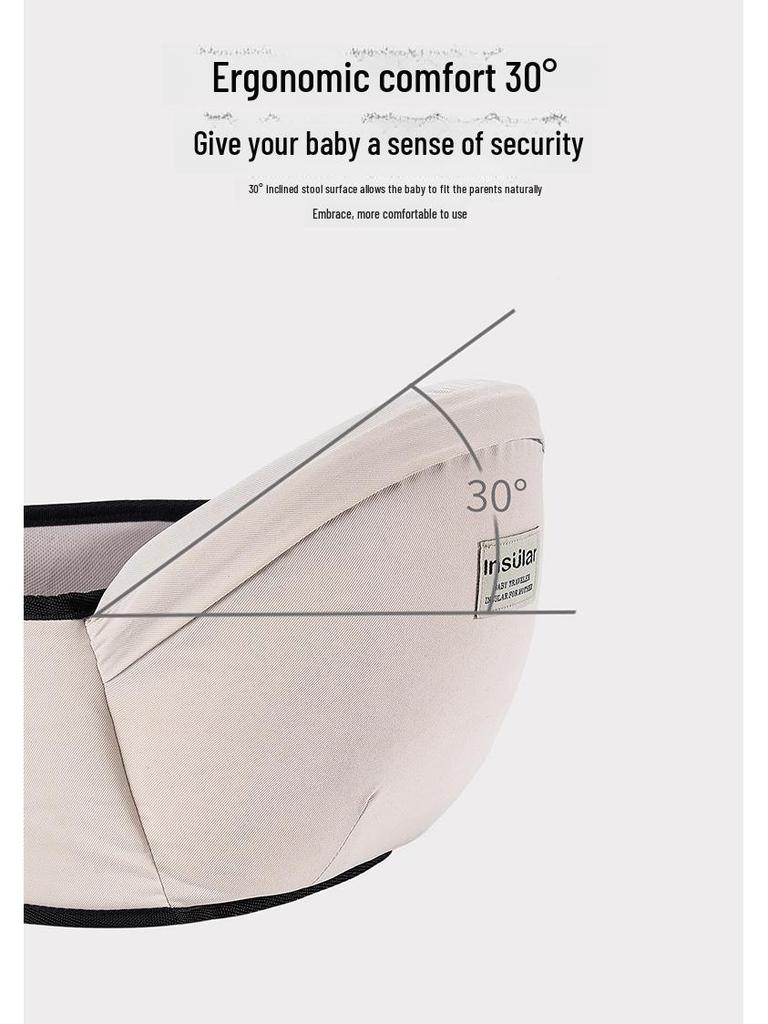 All-Season Cross-Border Baby Carrier with Waist Stool for Front or Sitting Hold