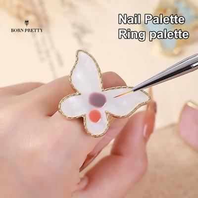 Pratico piatto per ornamenti per unghie colorate per unghie, consistenza confortevole, delicato e liscio