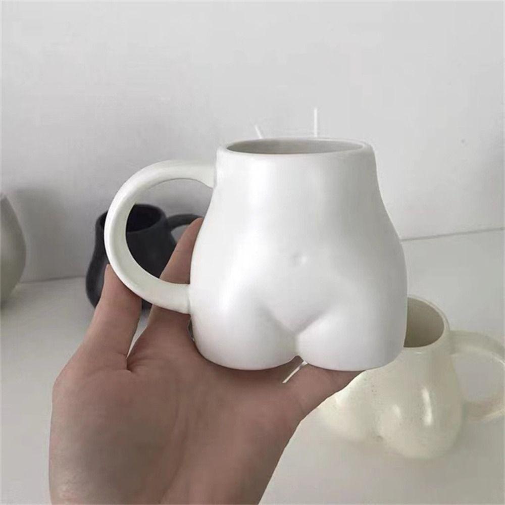 Butt Body Shape Coffee Mug Porcelain 3D Water Cup Milk Cup Ceramic Mug  School/Office
