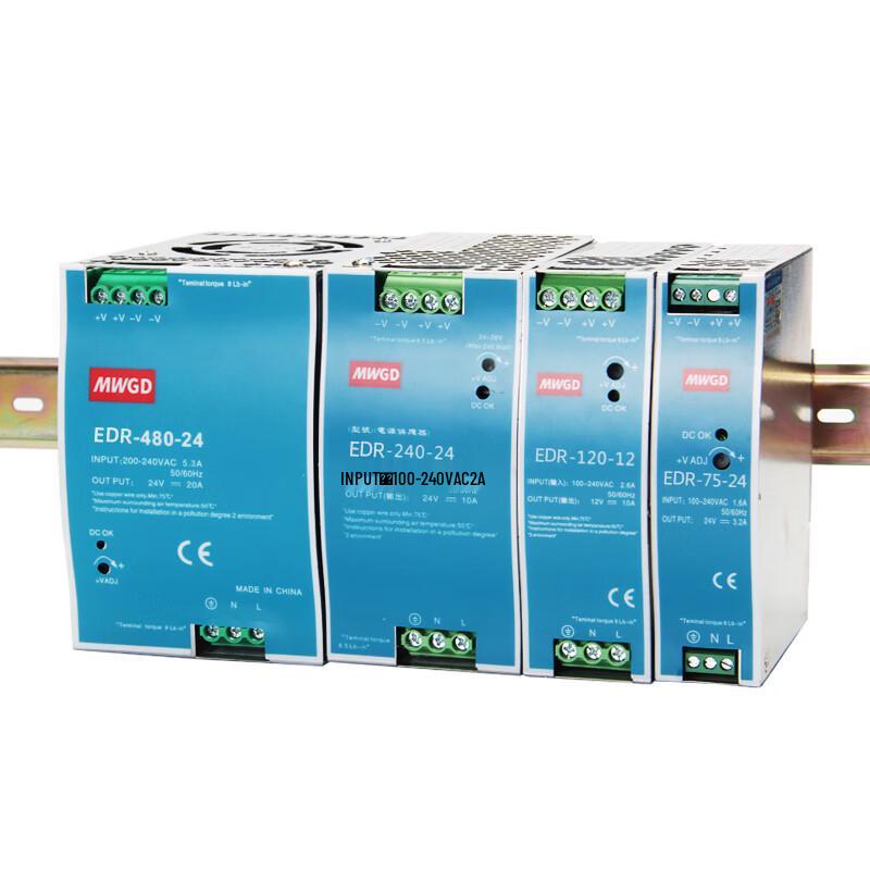 MWGD 120W 24V 5A Industrial DIN Rail Power Supply