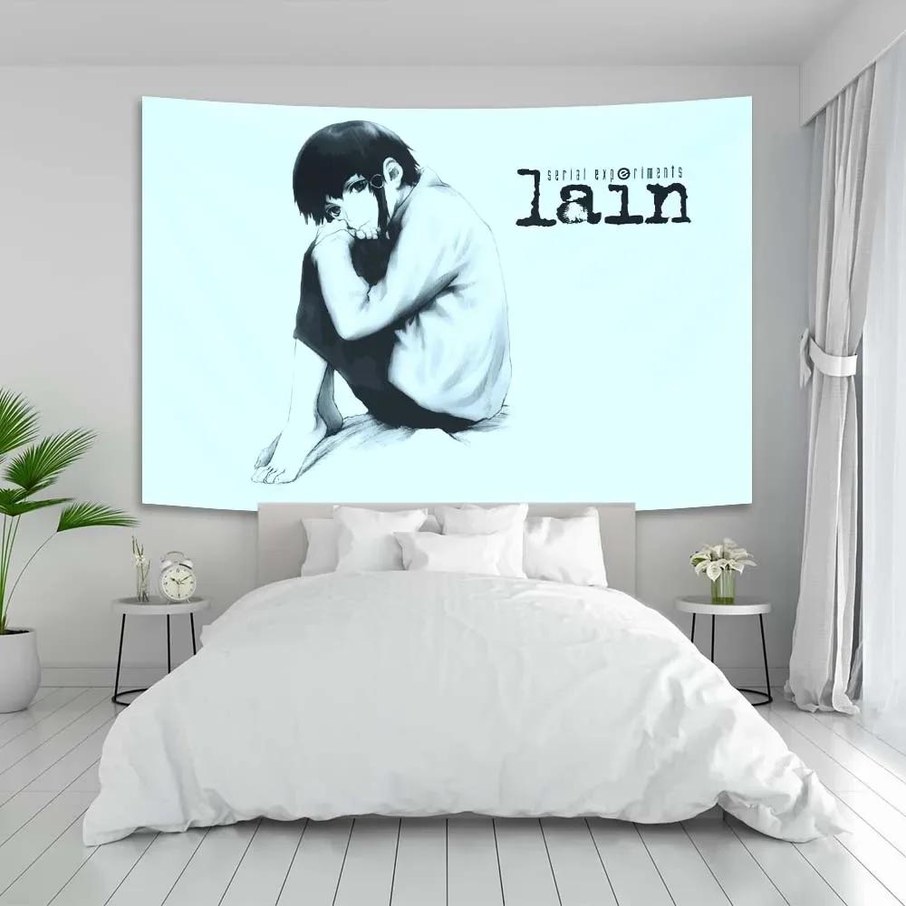Serial Experiments Lain Tapestry Mysterious Anime Design Perfect for Fan Room Decor Large Wall Hanging Artwork