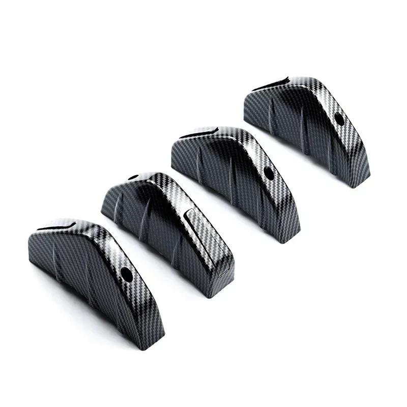 4pcs/set Car Rear Lower Bumper Lip Diffuser Spoiler Shark Fins Wing Splitter Spoiler Universal Car Modified Accessories