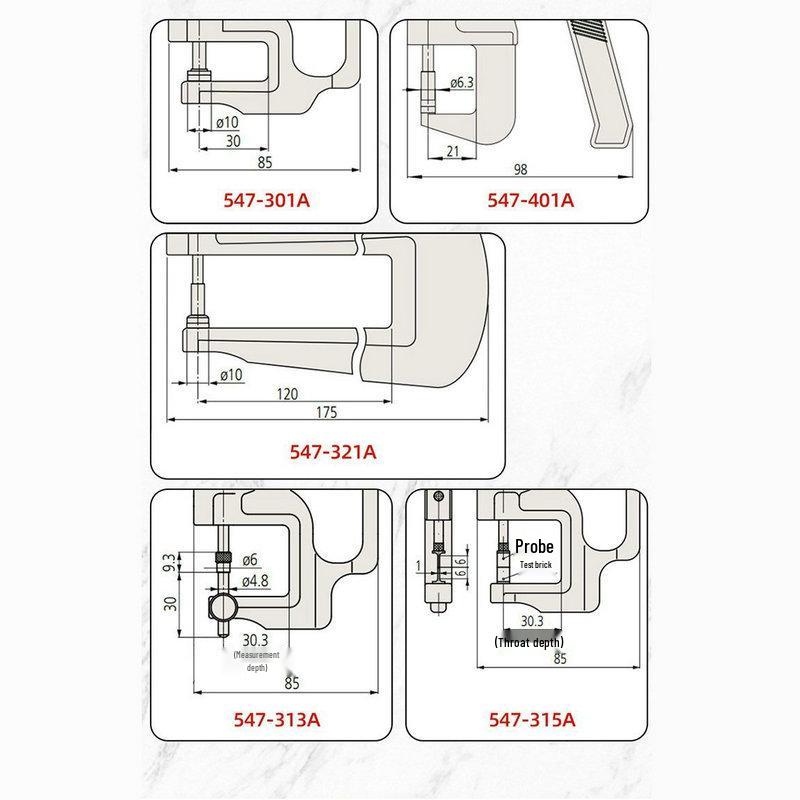 Mitutoyo High-Precision Digital Thickness Gauge - Various Specs