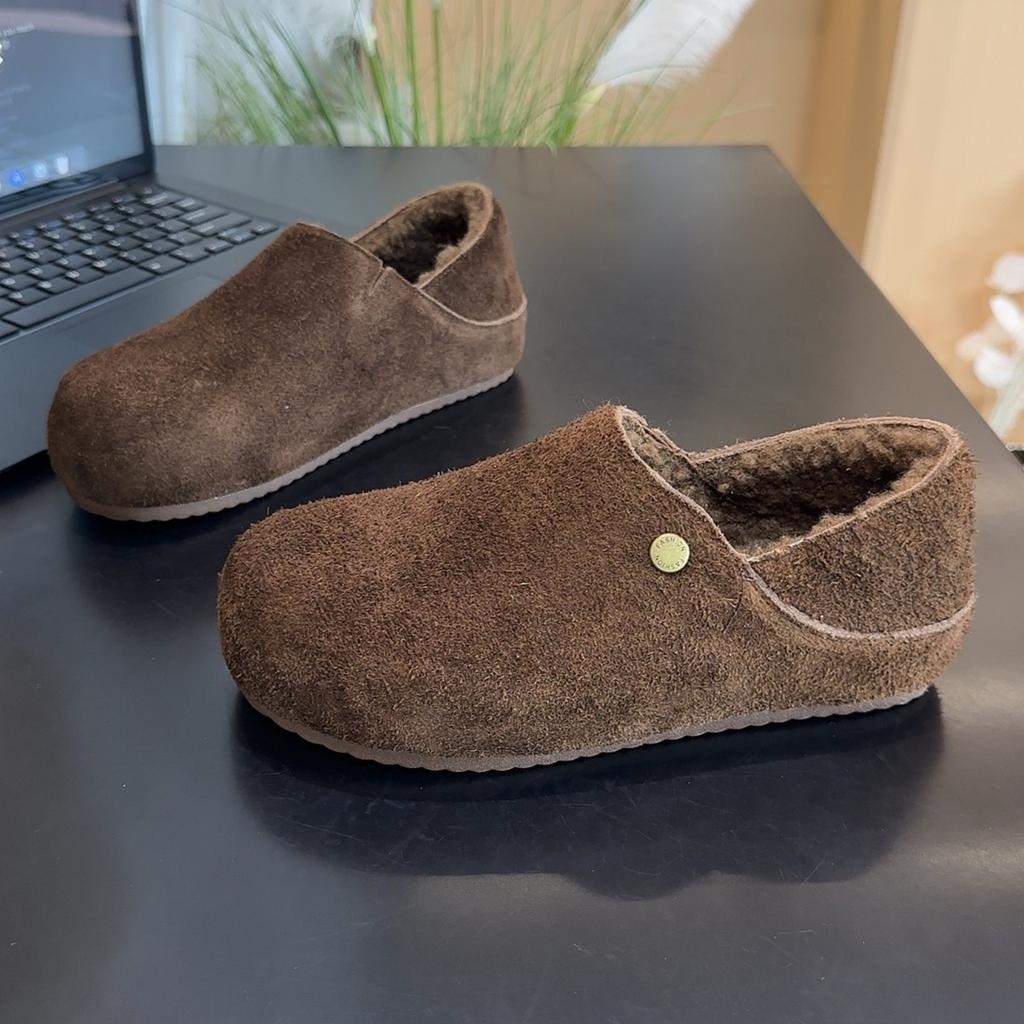 Damen Übergröße Weiche Sohle Erhöhend Winter Warm Fell Eins Rutschfest Schneestiefel Flauschig Gefütterte Stiefeletten Outdoor-Sport Zwei Tragemöglichkeiten Slipper