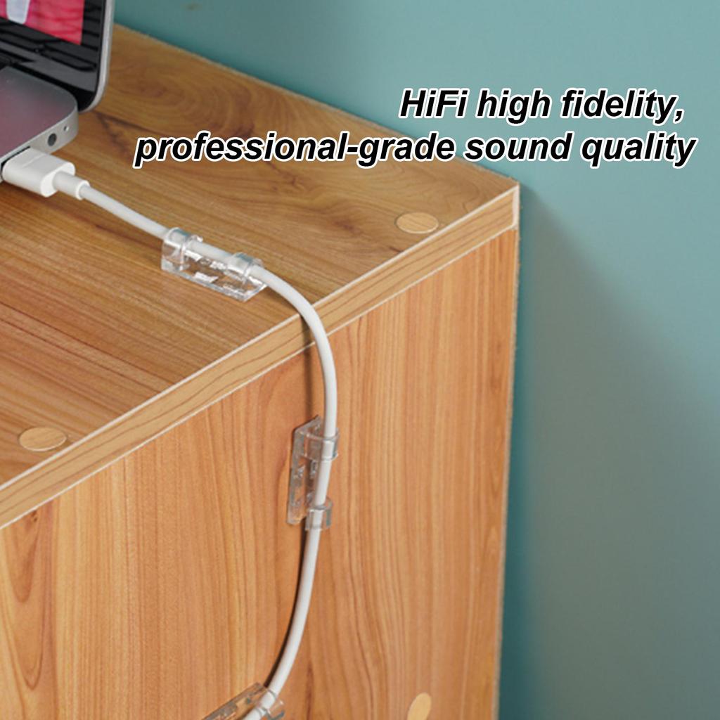 USB Cable Wire Cord Clip No Drilling Transparent Multi-Model Under Desk Cable Clip Adhesive Wire Holder Keeper Organizer