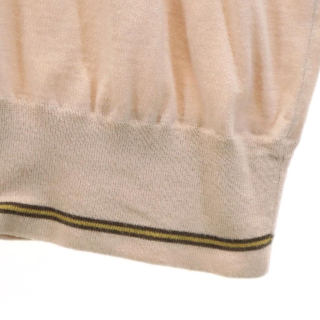 GUCCI made in Italy Long sleeve V neck Cut M Pale orange Men's Used