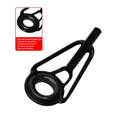 Guía Superior de Caña de Pesca de Acero Inoxidable Anillo de Porcelana 8 Piezas DIY Punta de Caña de Pescar Reparación Accesorios Punta de Caña Aparejos de Pesca Pesca
