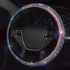 Coprivolante universale antiscivolo traspirante da 38 cm con strass scintillanti per donna ragazza con diamanti in cristallo scintillante per auto SUV