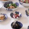 EAST table Japanese Mino-ware Ceramic Triangle Small Bowl - Arabesque Pattern