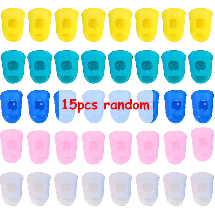 

15/30pcs Silicone Guitar Finger Protectors Anti-Slip Finger Guards for Guitar Ukulele Pain Relief Fingertip Covers for Beginners