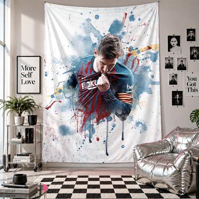 Lionel Messi Wall Tapestry Home Decor Wall Hanging Cloth for Bedroom Living Room Background
