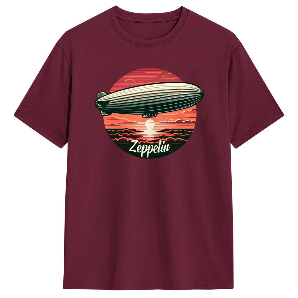 Streetwear TShirt Summer Leds Zeppelins Music Band Leisure T Shirts Pure Cotton Tshirt for Unisex Aesthetic Short Sleeve Top Tees