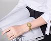Women's Watch Small Simple Waterproof Gold Thin Mesh Belt Fashion Quartz Watch Gold Female Watch