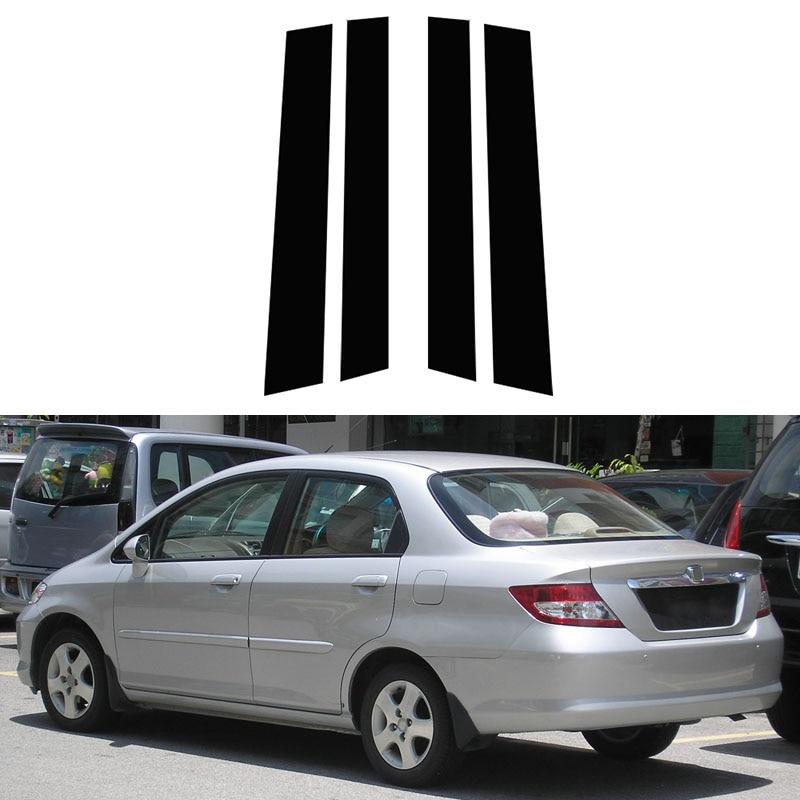 

Автомобильные стойки, обшивка двери, окна, наклейки, наклейка для Honda Fit Aria City 2003, 2004, 2005, 2006, 2007, 2008, автостайлинг