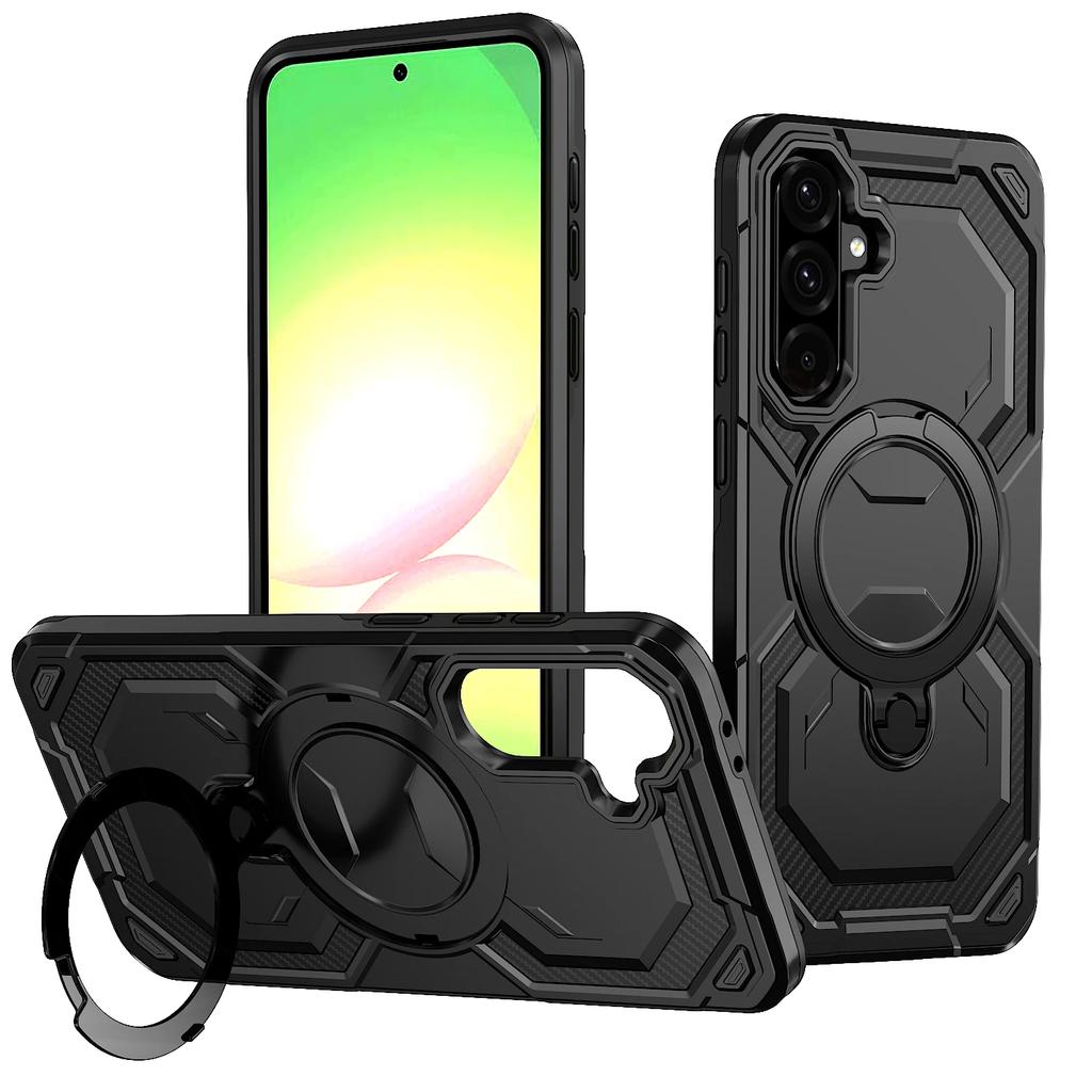 Armor Stoßfeste Hülle für Samsung Galaxy A14 A15 A25 A35 A55 A05S A6 A16 A26 A36 A56 5G Magnetische Halterung Handyhülle Coque Fundas