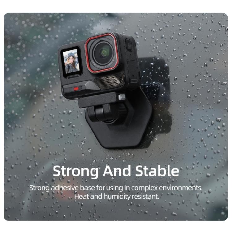 Cycling Helmet Camera Mount with 360°Swivel Positioning Structure, Adhesive Quick Release Base for X4 Air/ X5 Setup Use