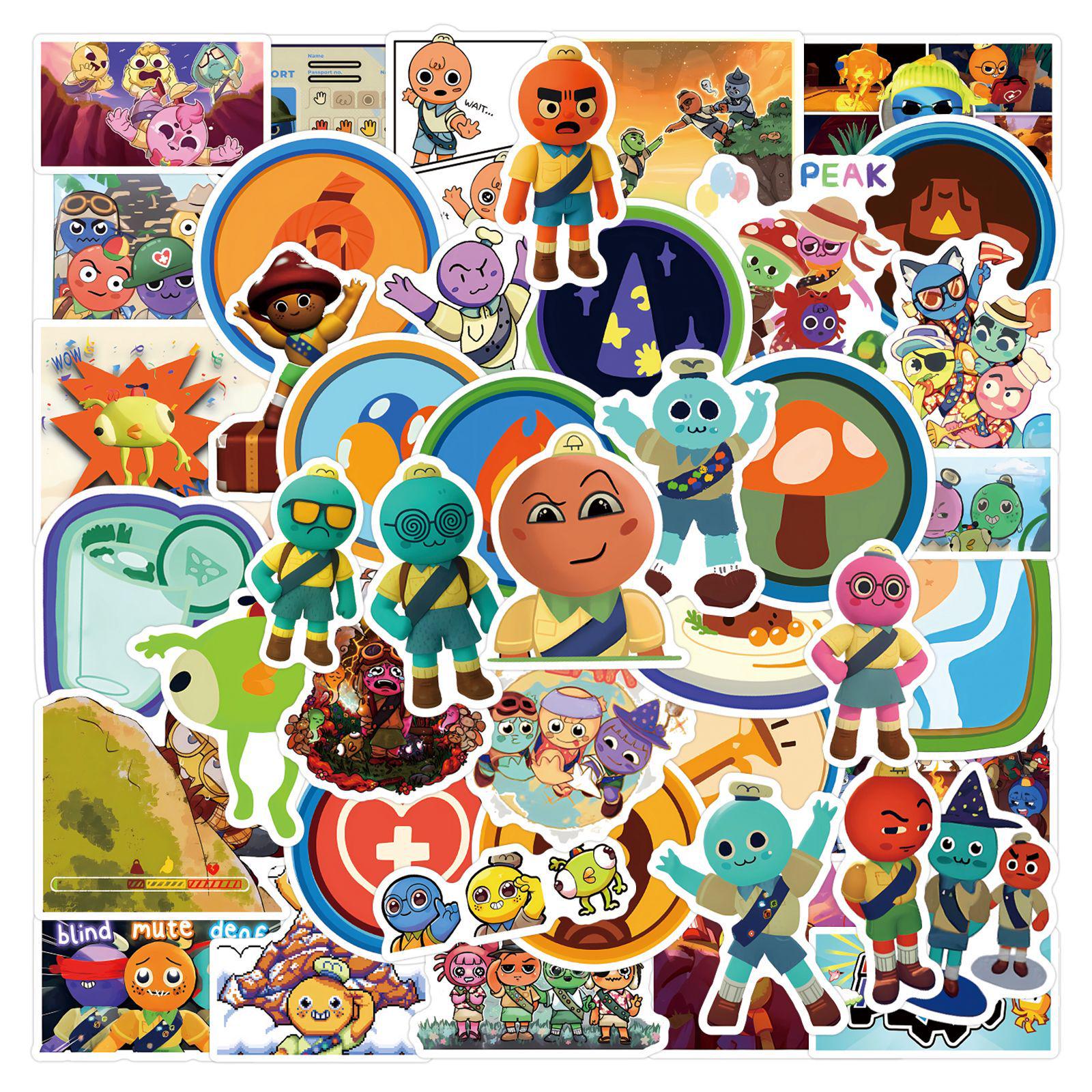 50-Piece PEAK Game-Themed Waterproof Stickers for DIY Decor