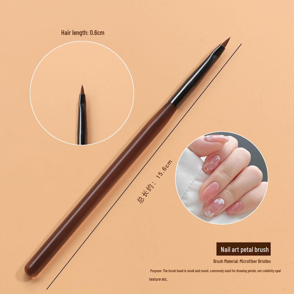 Nail Art Double-Headed Brush Set: Acrylic Penholder, Line Drawing & Gradient Pens