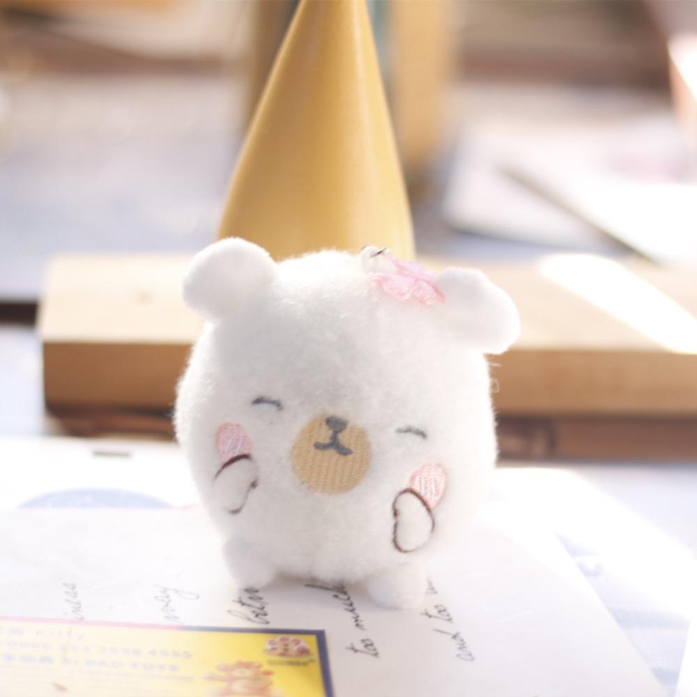 

Elements PP Cotton Soft Plush Korean Style Accessories Bear Pendant Pig Head Key Chain Bag Pendant