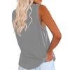 Spring and Summer New Vest V-neck Pocket Loose Casual Plus Size Top for Women