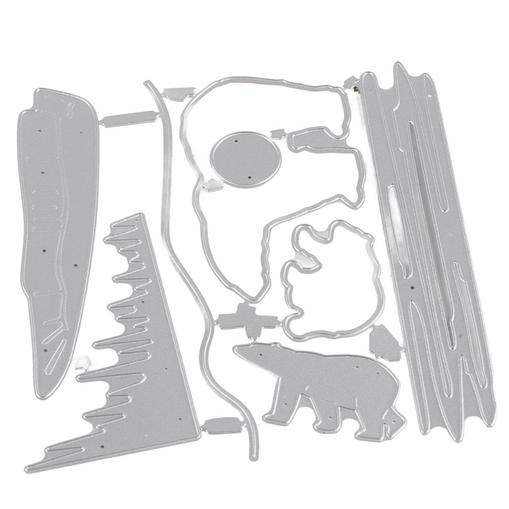 

Рождественские металлические вырубные формы для скрапбукинга, тиснения, трафарет для изготовления открыток, рождественская DIY открытка