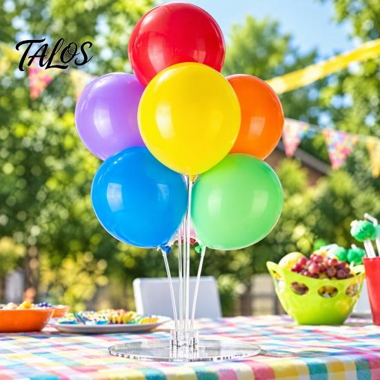 Baby Shower Balloon Stand 4/8 Pcs Kit for Table, Sticks Holder with Base Graduation, Birthday, Shower, Weddings, Celebrations Column